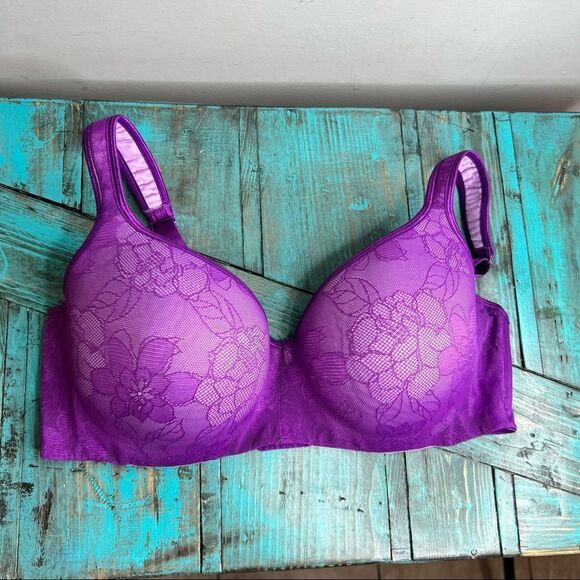 PENNINGTON'S Pink Flower Bra 40DD - Picture 2 of 10